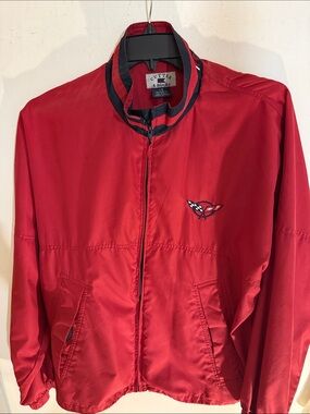 Cutter & Buck Red Lightweight Men's Jacket with Contrast Trim